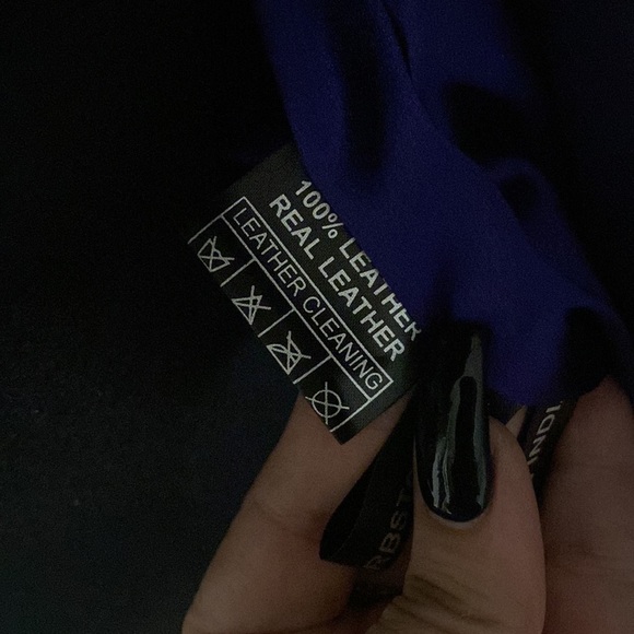 Stunning purple leather bolero jacket - Picture 7 of 8